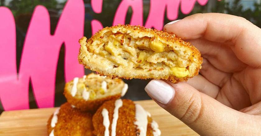 Order Mexican Street Corn food online from Dos Croquetas store, Medley on bringmethat.com