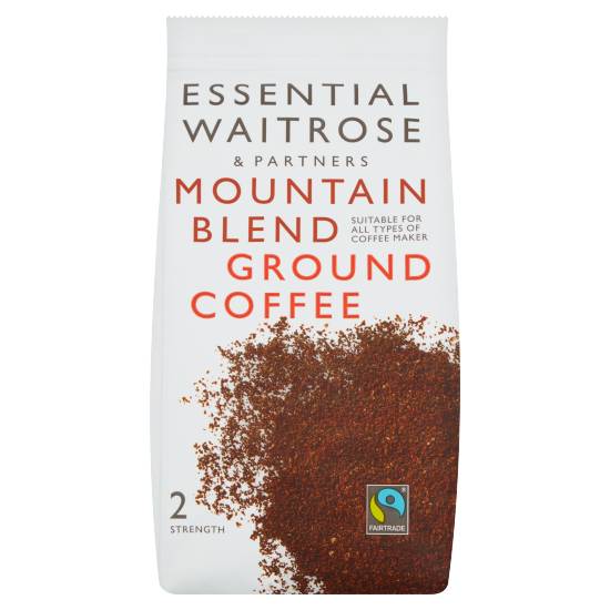 Waitrose Essential Fairtrade Mountain Blend Ground Coffee (227g)