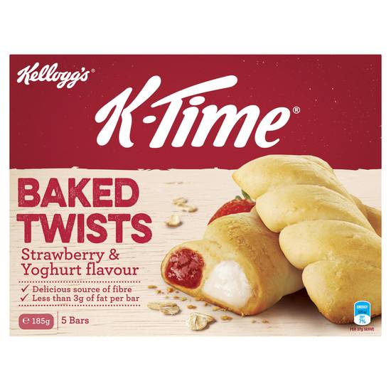 Kellogg's K-time Baked Twists Strawberry & Yoghurt Flavour (5 Pack)