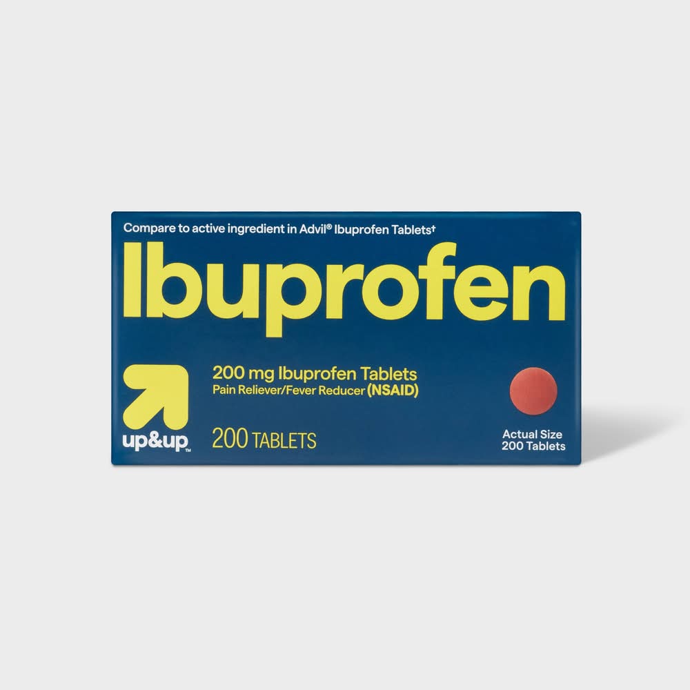 up&up Ibuprofen Nsaid Pain Reliever & Fever Reducer Tablets 200 mg (200 ct)