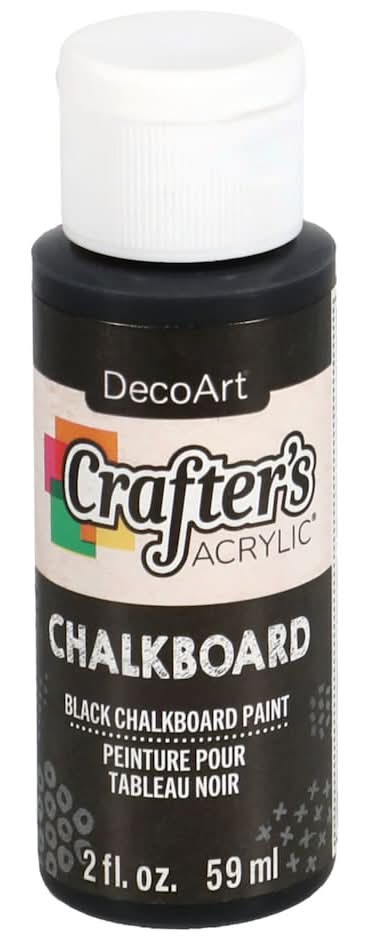 DecoArt Crafter's Acrylic Black Chalkboard Paint, 1-ct.