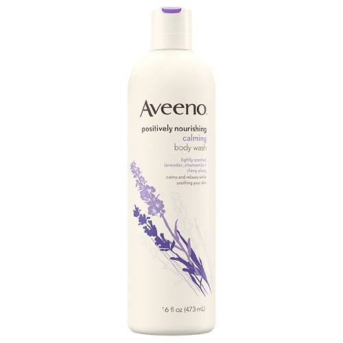 Aveeno Positively Nourishing Calming Lavender Body Wash Calming Lavender, Chamomile + Ylang Ylang - 16.0 fl oz