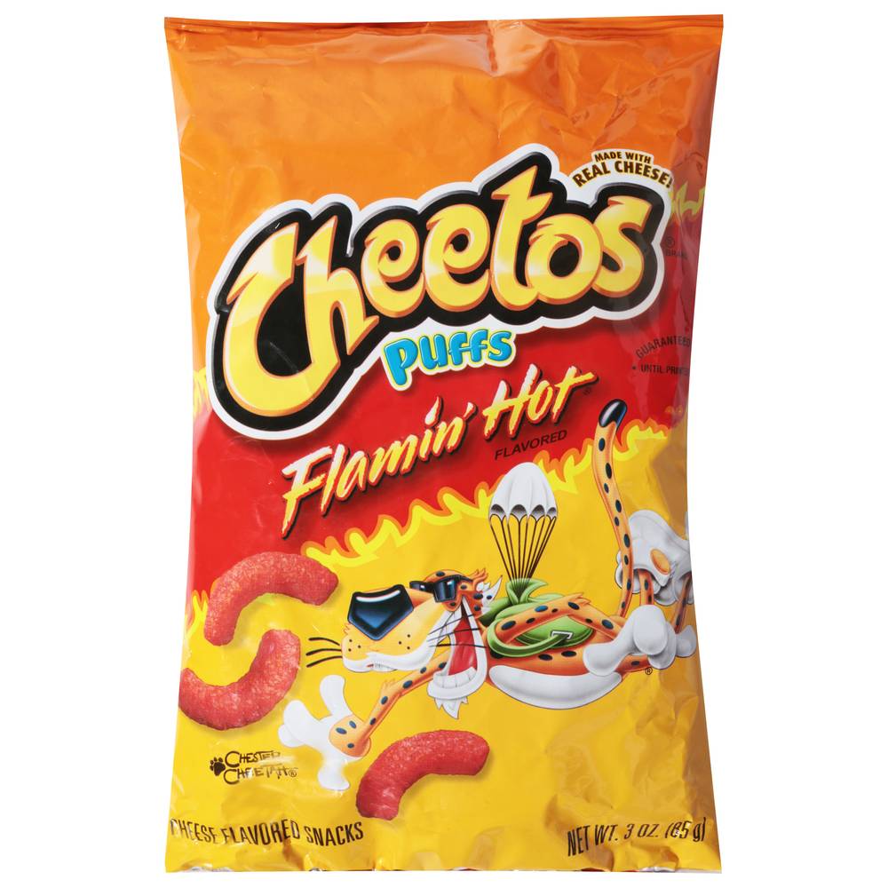 Cheetos Puffs Flamin Hot Flavored Snacks (3 oz)