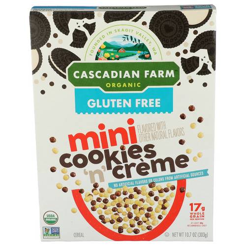 Cascadian Farm Organic Mini Cereal, Cookies-Cream (10.7 oz)