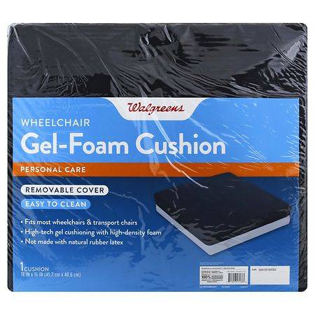 Walgreens Wheelchair 18x16x3 Inch Gel Foam Cushion