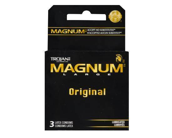 Trojan Magnum Lubricated Condoms 3'S