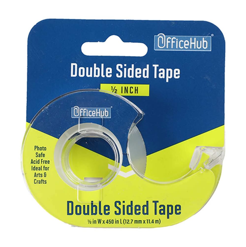 Officehub Double Sided Tape 1/2 In X 450 In