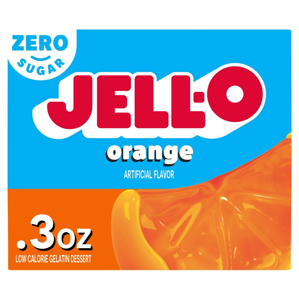 Jell-O Sugar Free Orange Gelatin Dessert (0.3 oz)