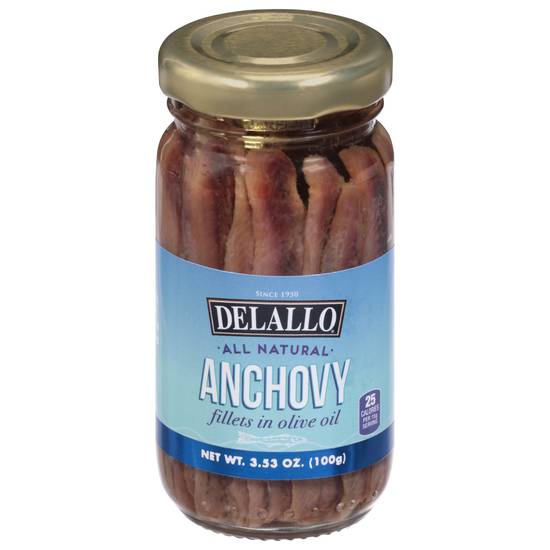 Delallo All Natural Anchovy Fillets in Olive Oil