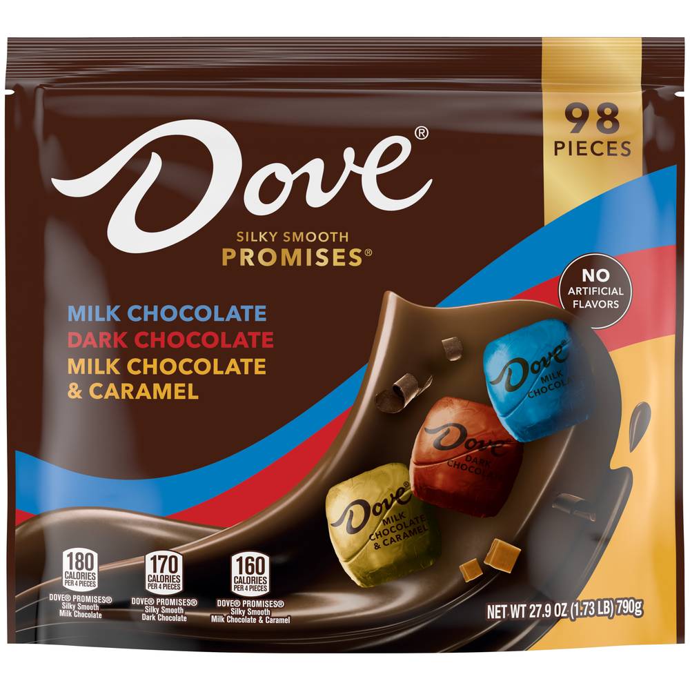 Dove Promises Milk & Dark Chocolate Candy (27.9 oz, 98 ct)