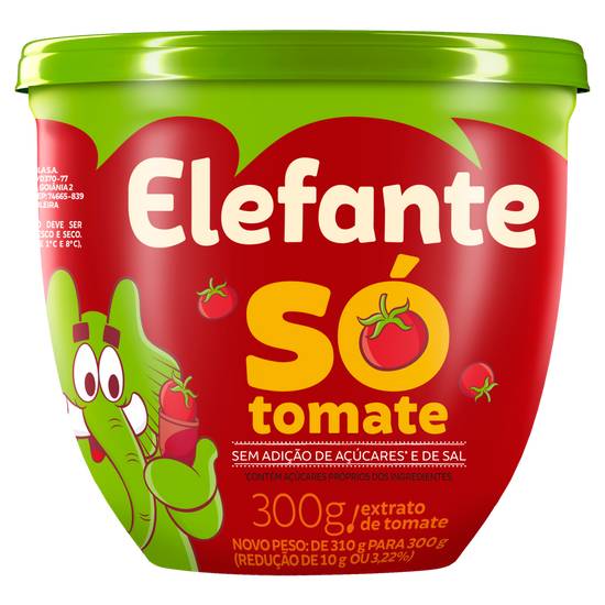 Elefante extrato de tomate só tomate (300 g)