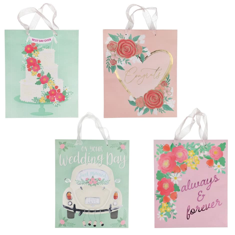 Large Bridal Theme Gift Bag, Assorted Colors, 1-ct.