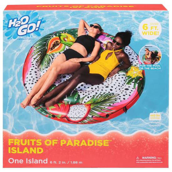 H2ogo! Inflatable Floating Fruits Of Paradise Island Mat (1.88 m)