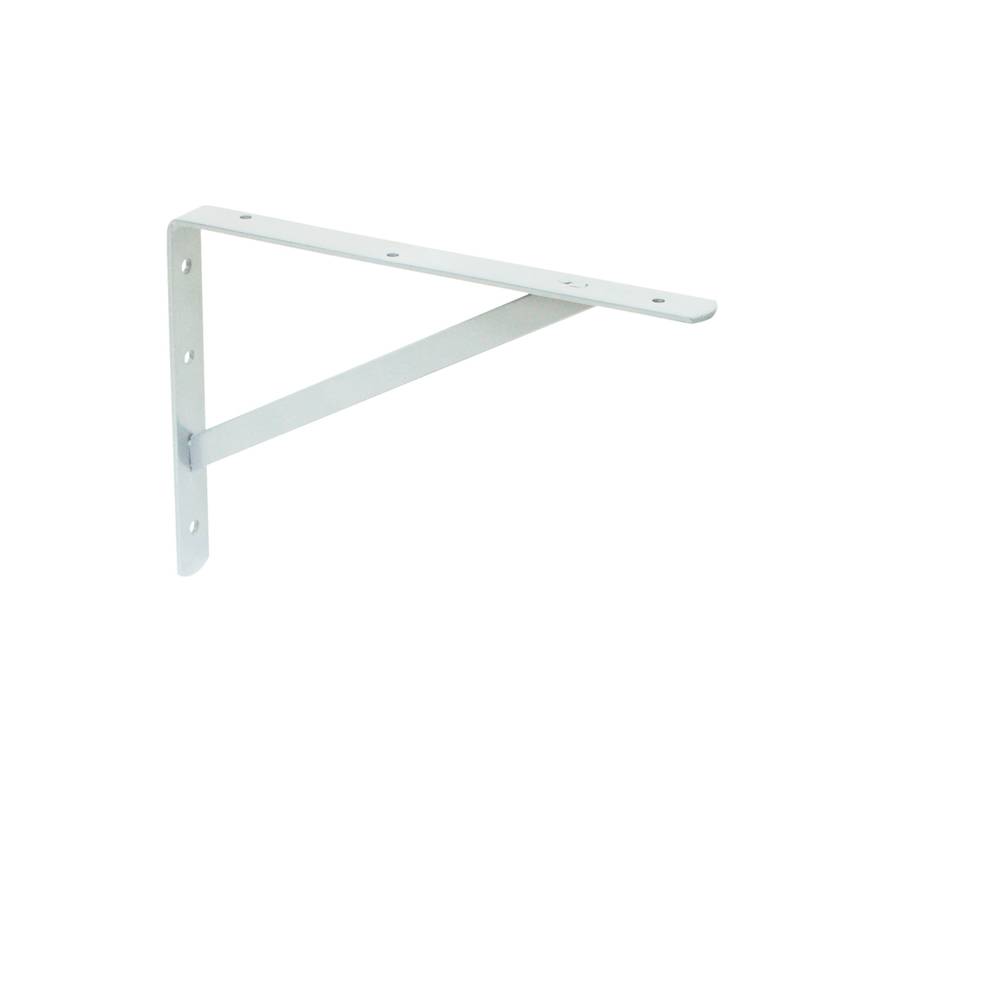 Project Source 15.63-in L x 1.16-in W x 10.5-in D Heavy Duty White Shelf Bracket | 25224PHLLG