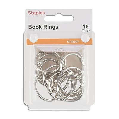 Staples Book Rings (silver)