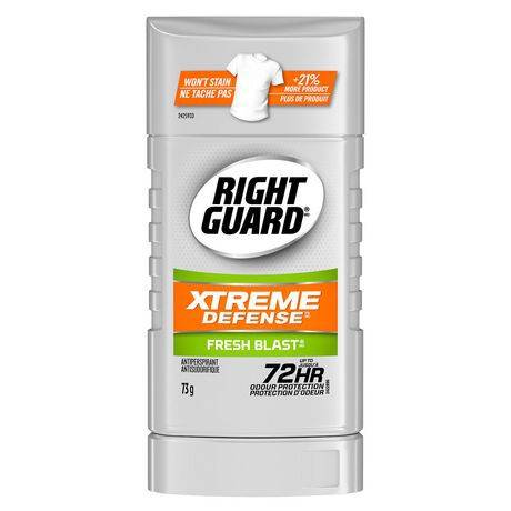 Right Guard Xtreme Defense Fresh Blast Antiperspirant (73 g)