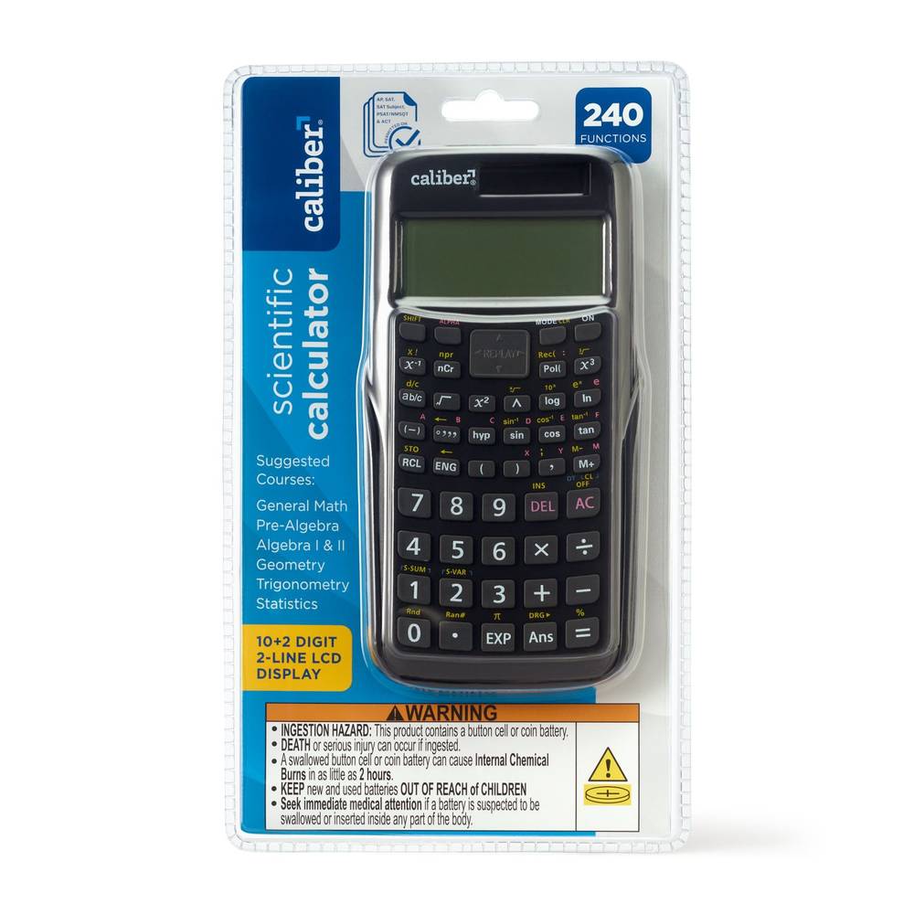 Caliber 240 Function Scientific Calculator