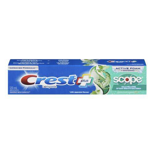 CREST scope dentifrice blanchissant complet (menthe fraîche)