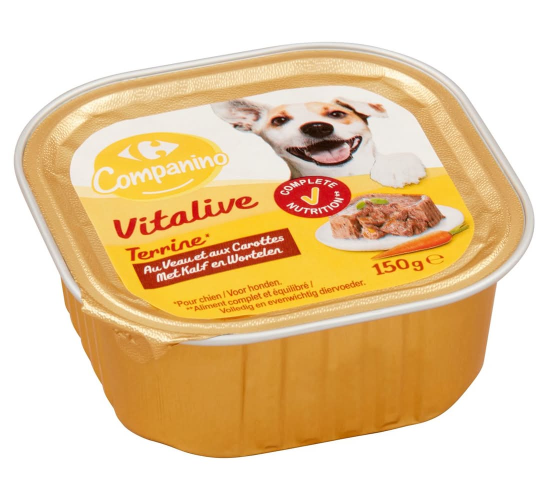 Carrefour Companino Vitalive Terrine au Veau et aux Carottes 150 g