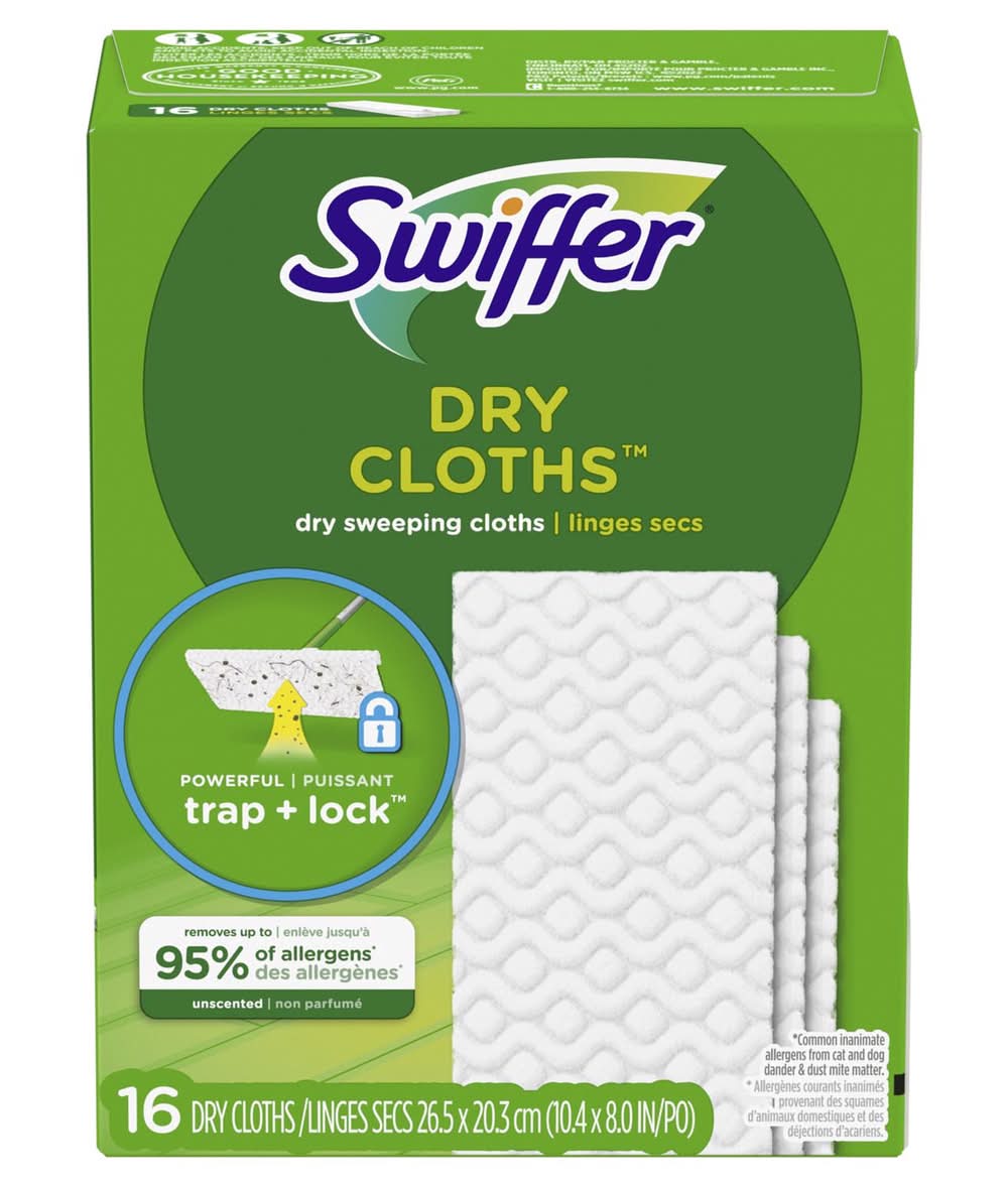 Swiffer Sweeper 5.4 In. Dry Microfiber Dust Mop Refill 16 Pk
