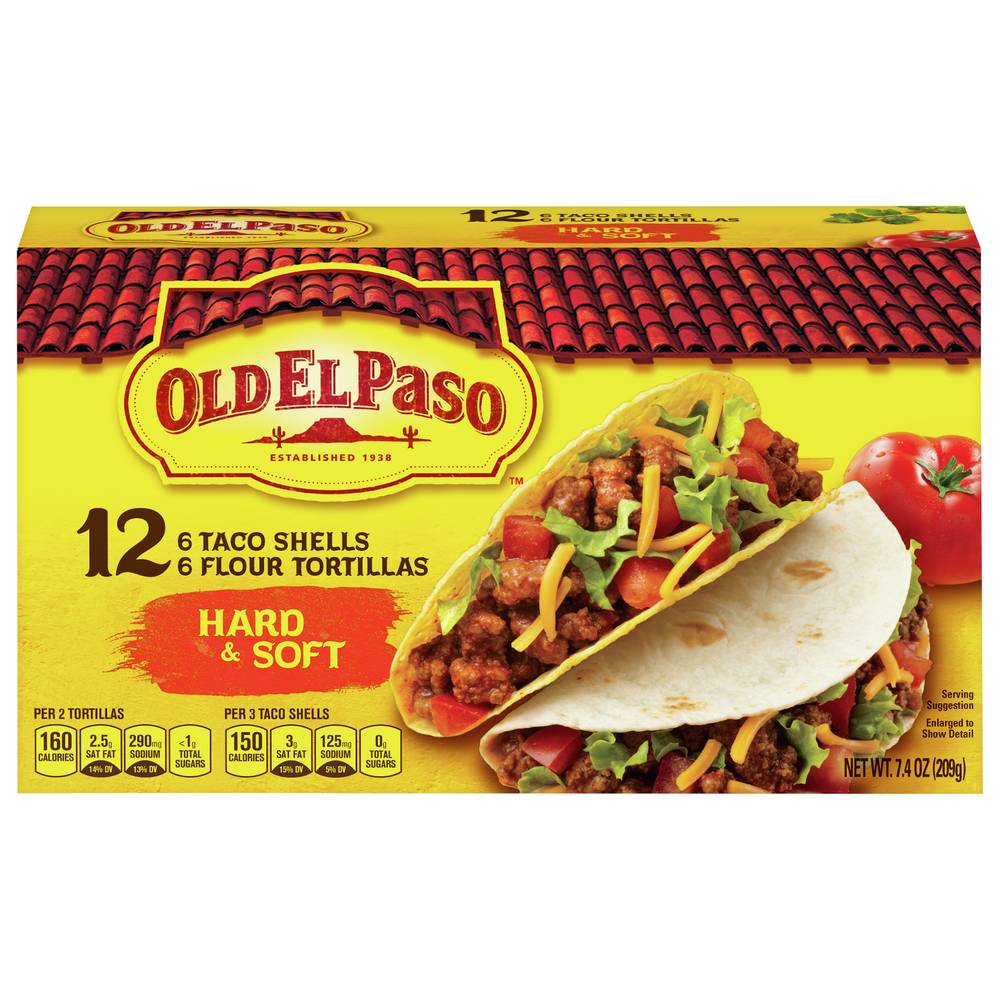 Old El Paso Hard & Soft Taco Shells & Flour Tortillas (12 ct)