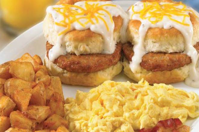 Country Sausage Biscuit Breakfast