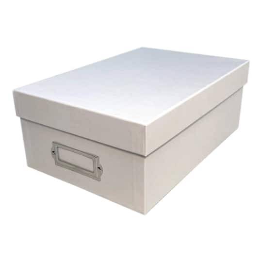 Simply Tidy Memory Storage Box, White