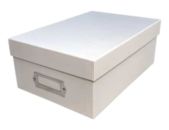 Simply Tidy Memory Storage Box, White