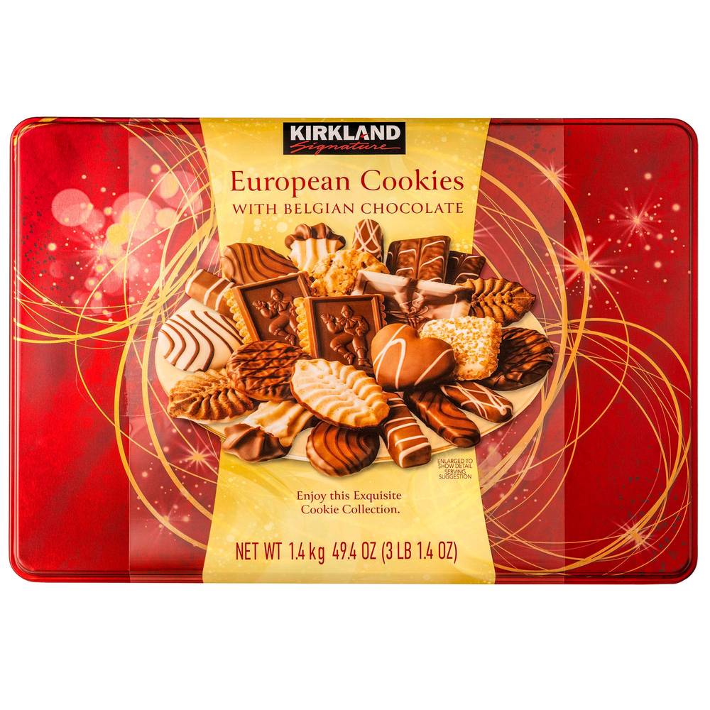 Kirkland Signature European Cookies With Belgian Chocolate, Assortment, 49.4 oz