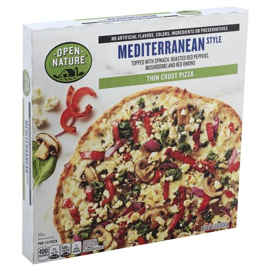 Open Nature Pizza Mediterranean Thin Crust (15.3 oz)