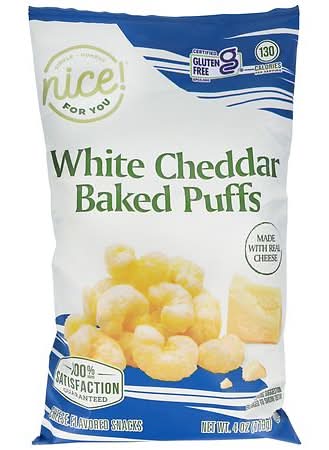Nice! For You White Cheddar Baked Puffs, Cheese (4 oz)