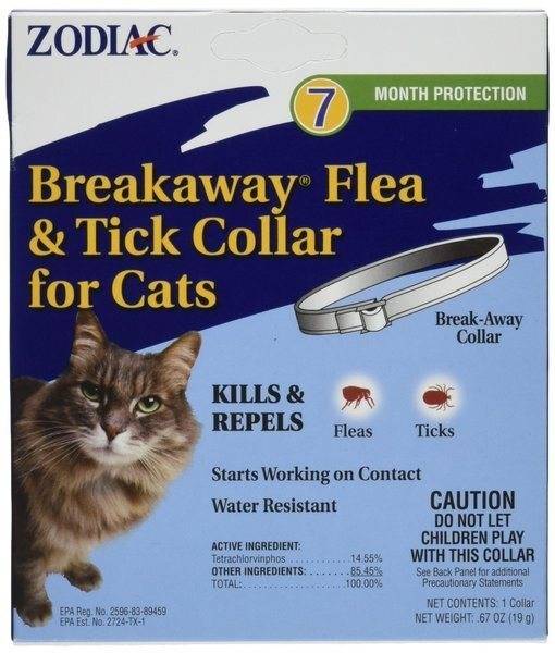 Zodiac Breakaway Flea & Tick Collar For Cats (67 oz)
