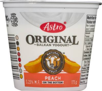 Astro Original Balkan Yogourt Peach (175 g)