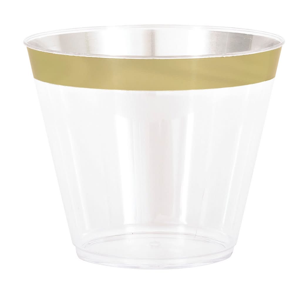 Gold Electroplated Tumblers 9 Oz 8 Ct
