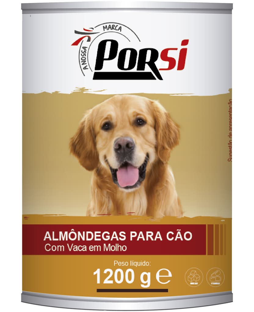 Porsi - Comida Húmida para Cão com Vaca em Molho 1200g