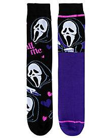 Ghost Face Crew Socks - 2 Pack (One Size Fits Most)