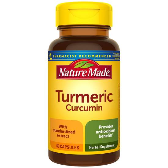 Nature Made Turmeric Curcumin 500 mg Capsules, 60 CT