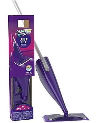 Swiffer WetJet Mop Starter Kit Plastic Spray Mop Kit, Purple (86079)