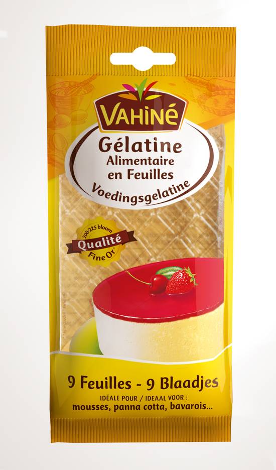 Vahiné - Gélatine alimentaire (9 pièces)