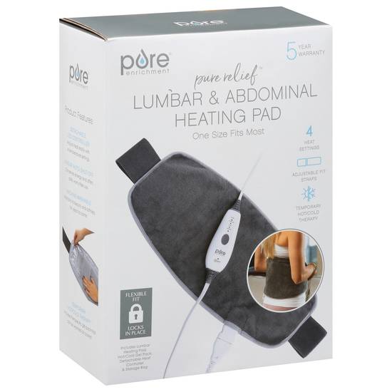 Pure Enrichment Pure Relief Lumbar & Abdominal Heating Pad