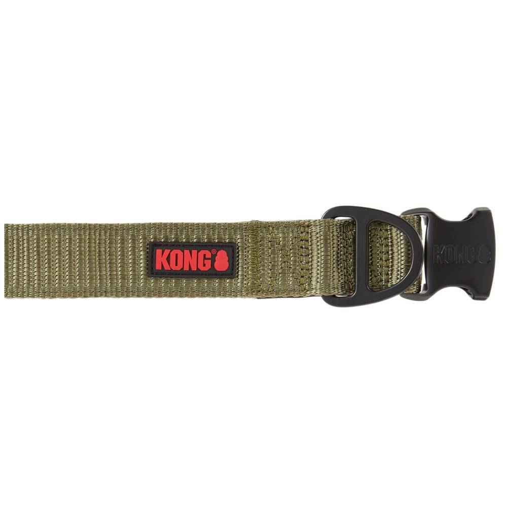 Kong Ultra Durable Padded Comfort Handle Dog Collar (x large/green)