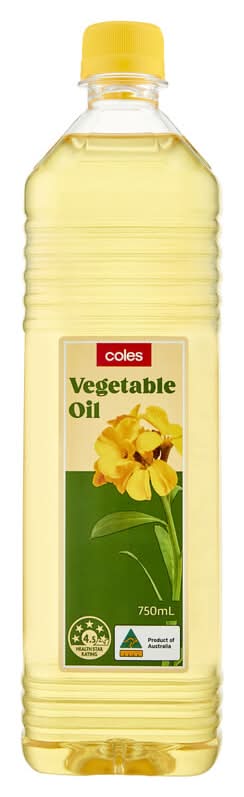 Coles Vegetable Oil (750mL)