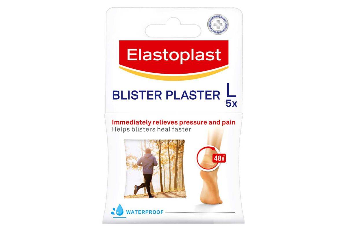 Elastoplast Large Waterproof Blister Plasters, 5 Pack