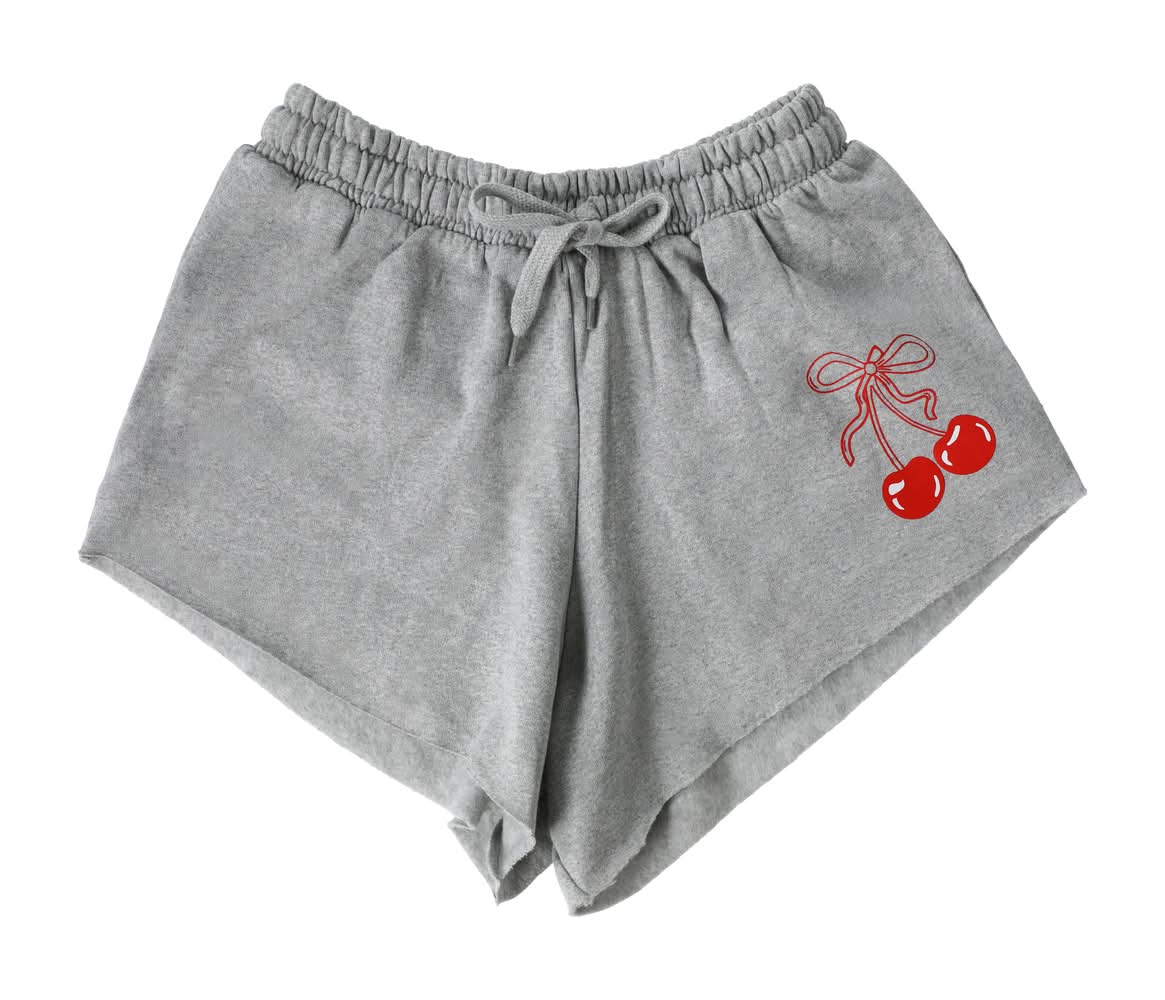 Juniors Fleece Shorts Large Gray