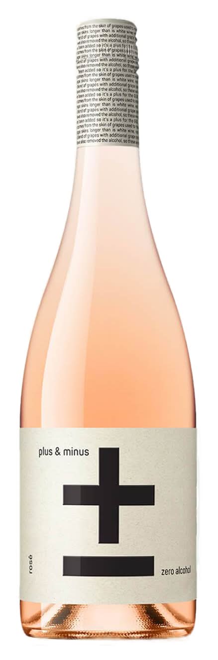 Plus & Minus Zero Alcohol Rose Wine (750mL)