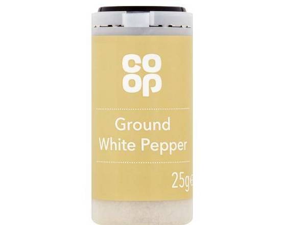 CO OP GROUND WHITE PEPPER (25G)