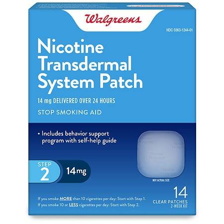 Walgreens Nicotine Transdermal System Patch Smoking Aid