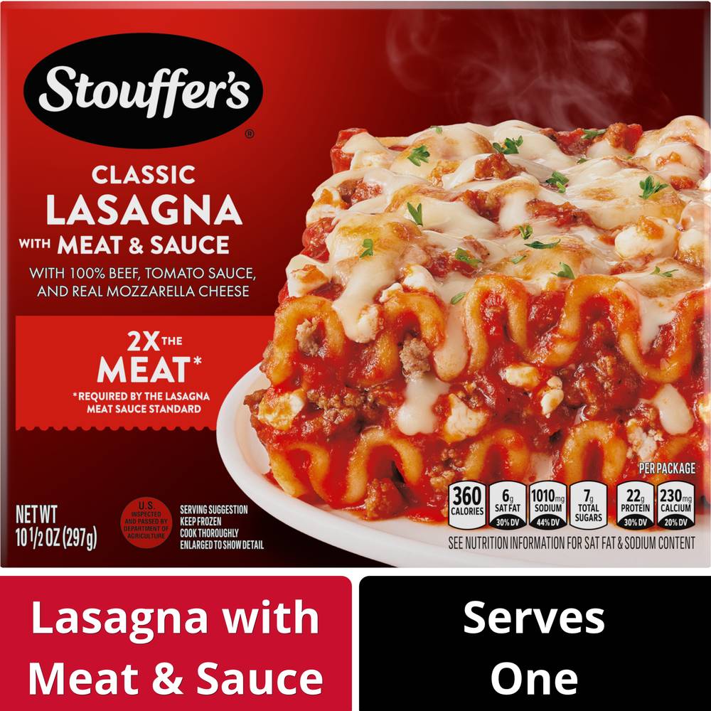 Stouffer's Lasagna With Meat & Sauce Frozen Meal (10.5 oz)