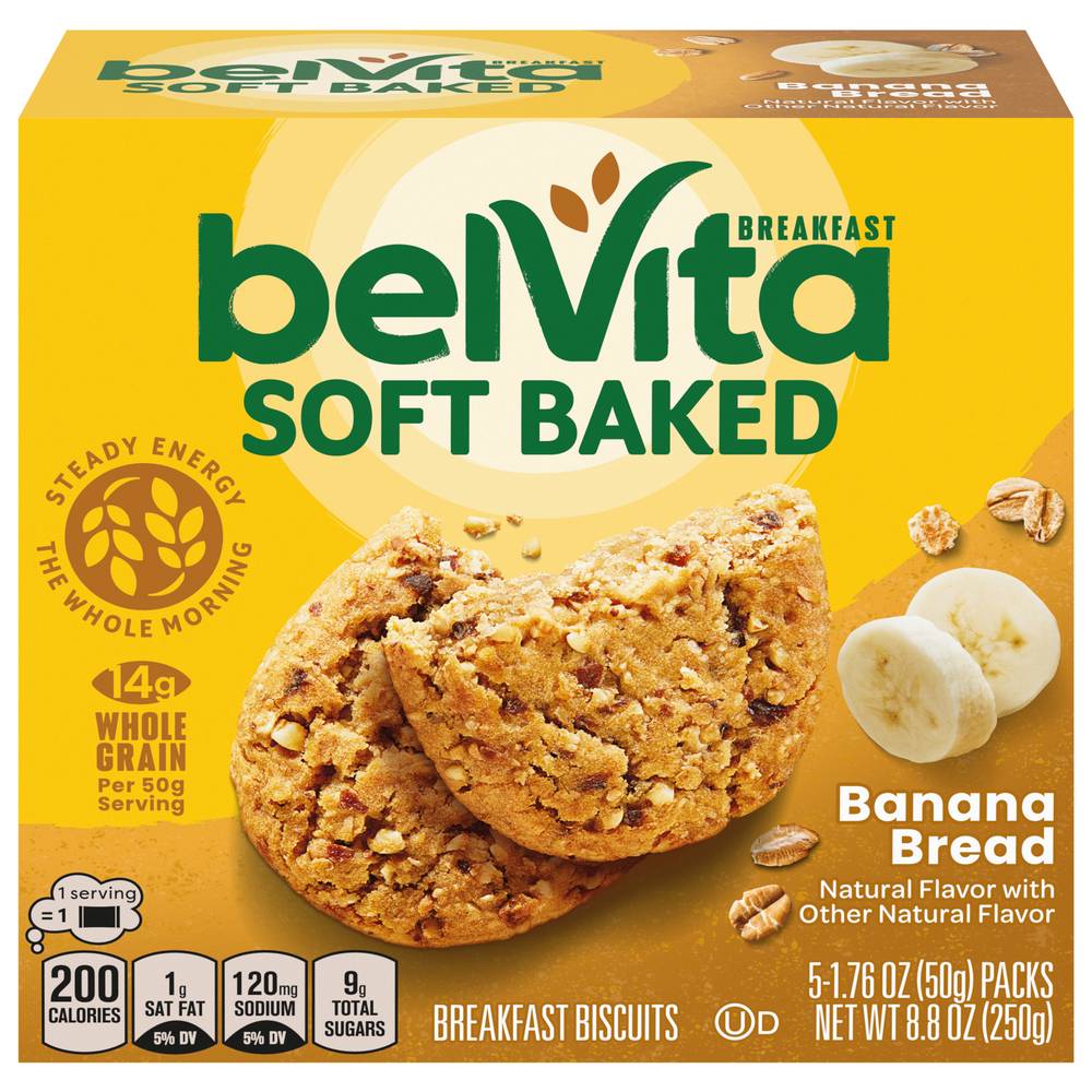 Belvita Soft Baked Banana Bread Breakfast Biscuits