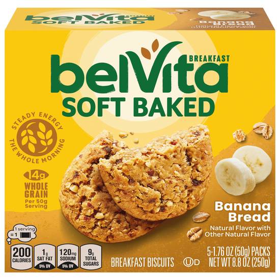Belvita Soft Baked Banana Bread Breakfast Biscuits